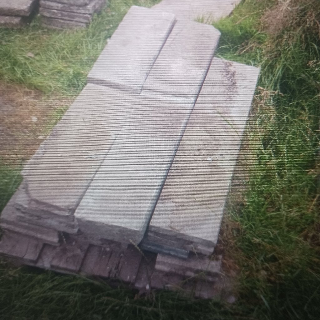 gratis betonbanden en ong 100 30 x 30 tegels, Tuin en Terras, Tegels en Klinkers, Ophalen, Gebruikt, Overige typen, Minder dan 5 m²