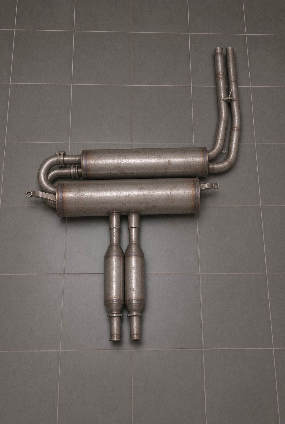 NSU Ro80 compleet achterste uitlaat - inox - 2pijps systeem, Ophalen, Gebruikt, Audi