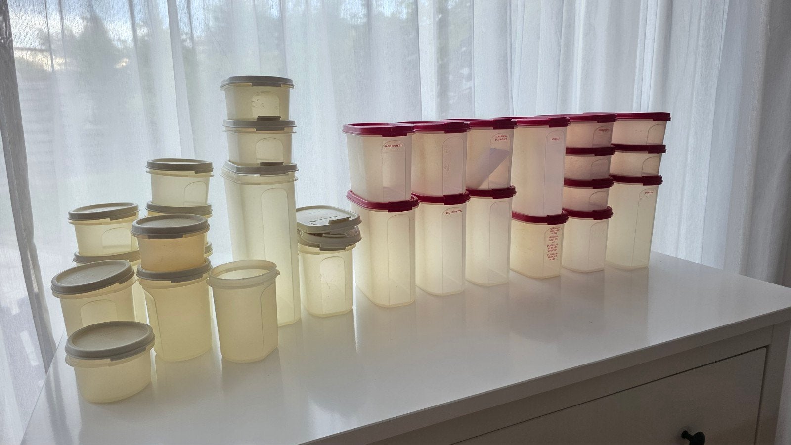 Tupperware voorraaddozen, in 1 koop, Ophalen, Gebruikt, Overige kleuren, Overige typen