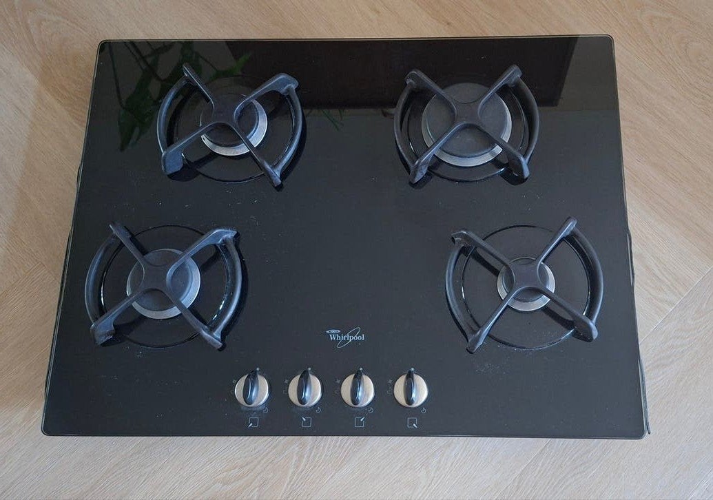 Whirlpool Gasfornuis - 4 Kookzones, Ophalen, Gebruikt, 4 kookzones, Inbouw