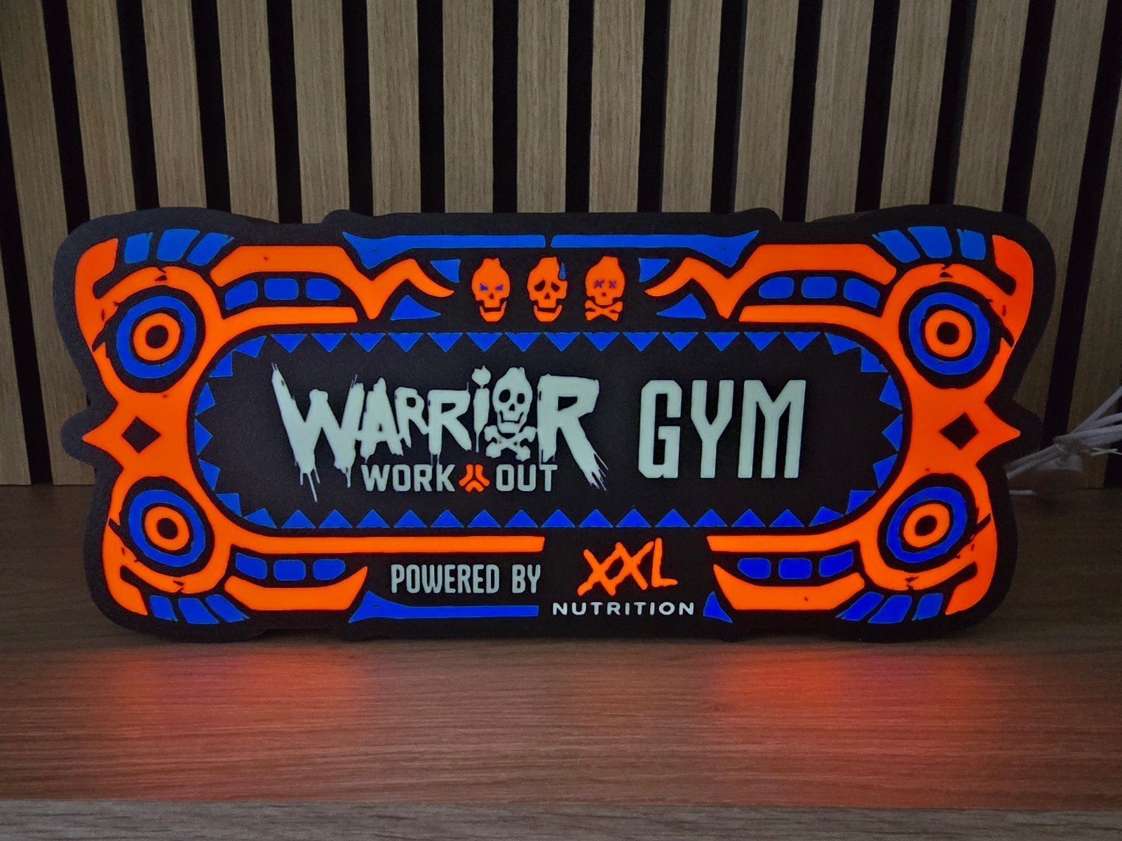 Defqon.1 Warrior Gym LED Lamp - XXL Nutrition, Met schakelaar, Overige merken, Kunststof, Meerkleurig