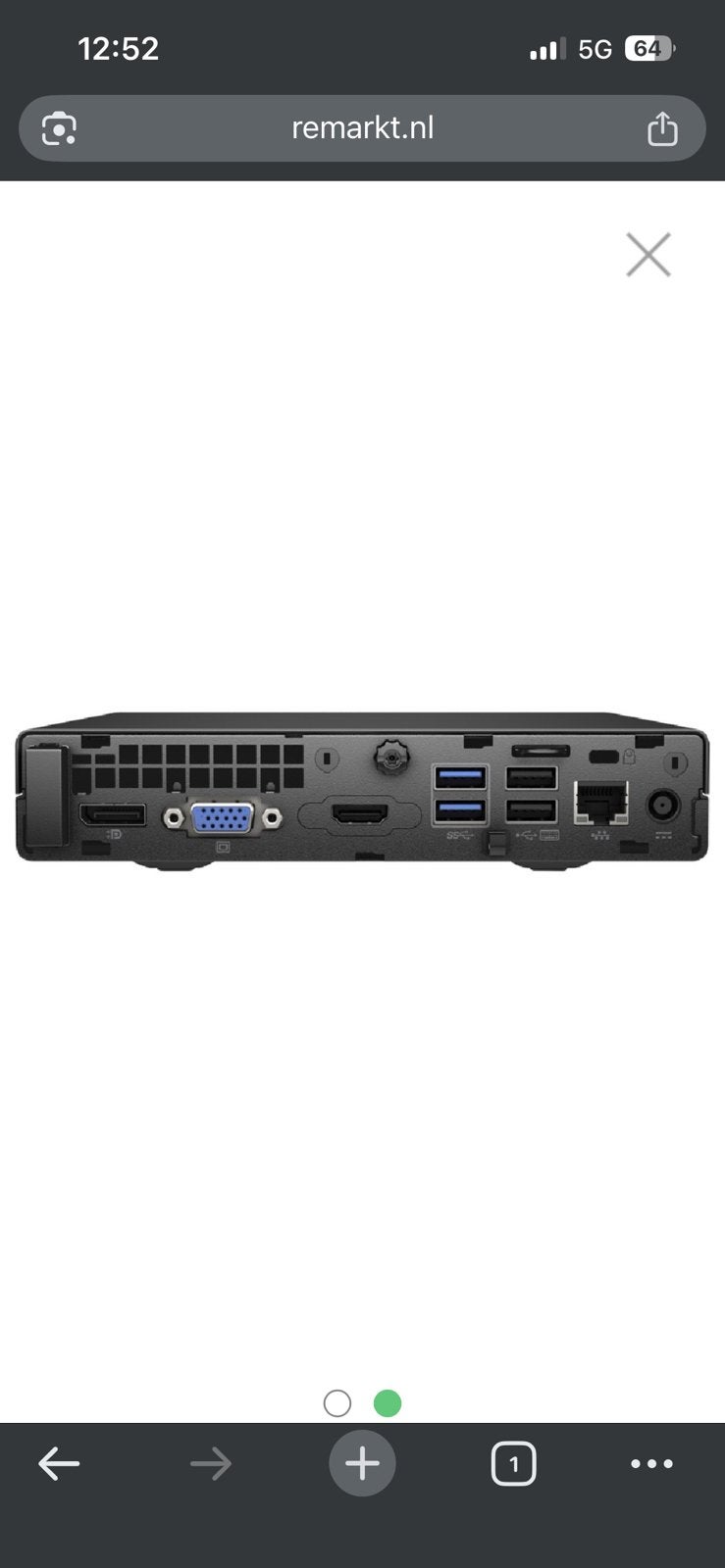 HP EliteDesk 705 G3 USFF AMD A10-9700E - 8GB RAM - 256GB -, Computers en Software, Ophalen, Zo goed als nieuw
