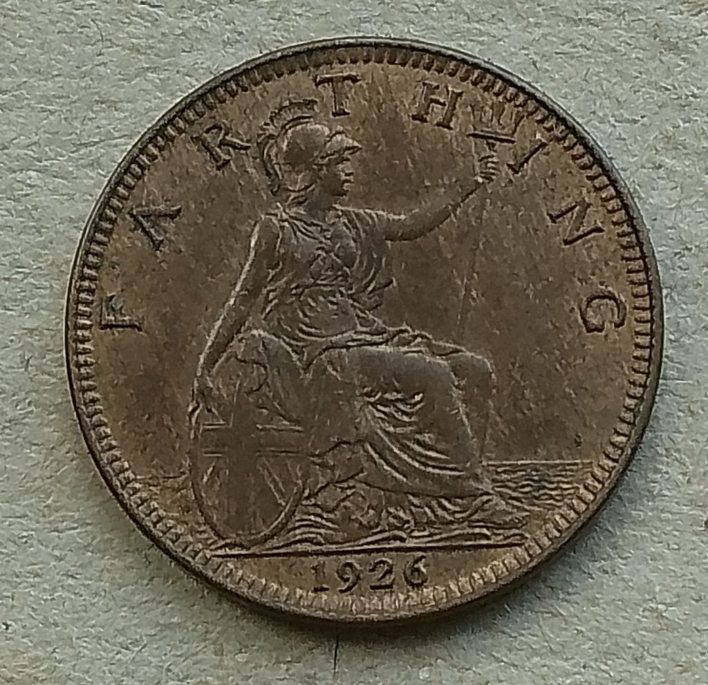 Engeland, farthing 1926, Ophalen of Verzenden, Overige landen, Losse munt