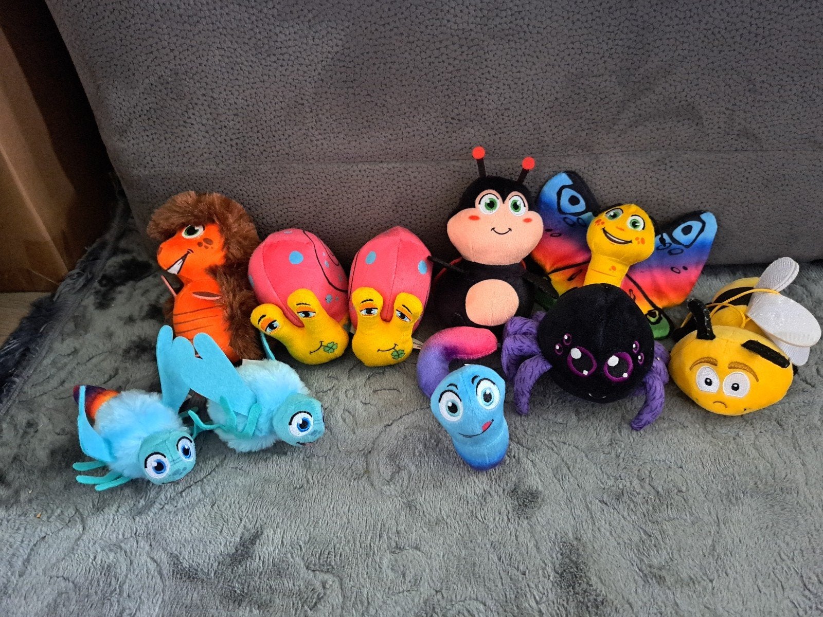 10 insecten knuffels, Kinderen en Baby's, Speelgoed | Knuffels en Pluche, Ophalen, Overige typen