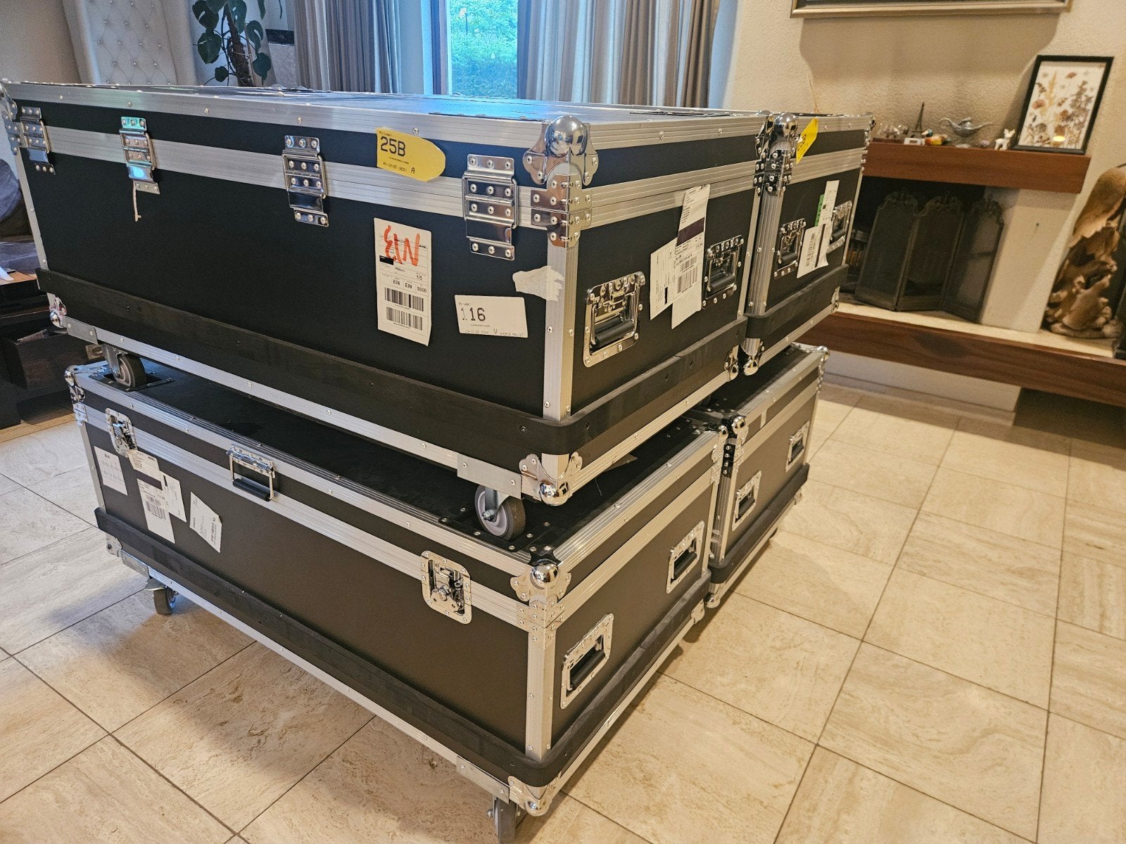 Nieuwe Flightcases - Set van 4, Ophalen, Gebruikt, Overige instrumenten, Flightcase