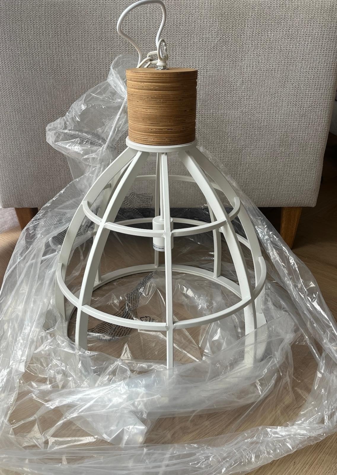 TWEE STUKS !!!!  Brilliant Matrix Wood hanglamp - industriee, Ophalen, Nieuw, E27 (groot), Industrieel