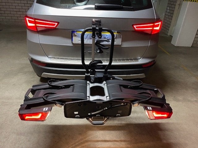 Nette Thule Easyfold XT933  voor 2 elek fietsen 60 KG, Ophalen, Elektrische fiets, Zo goed als nieuw, 2 fietsen