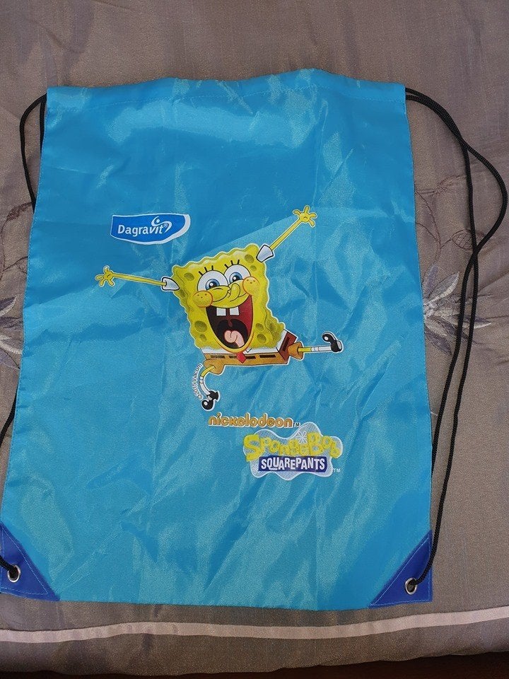 Spongebob Rugzak - Dagravit Nickelodeon Gymtas  (dv18), Ophalen of Verzenden, Gebruikt