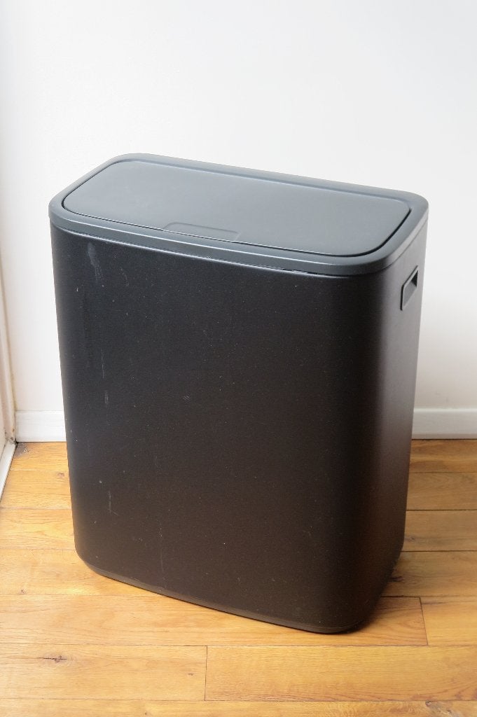 Brabantia Bo Touch Bin 2 x 30 liter - Zwart, Ophalen, 50 tot 75 cm, 40 liter of meer, Zo goed als nieuw