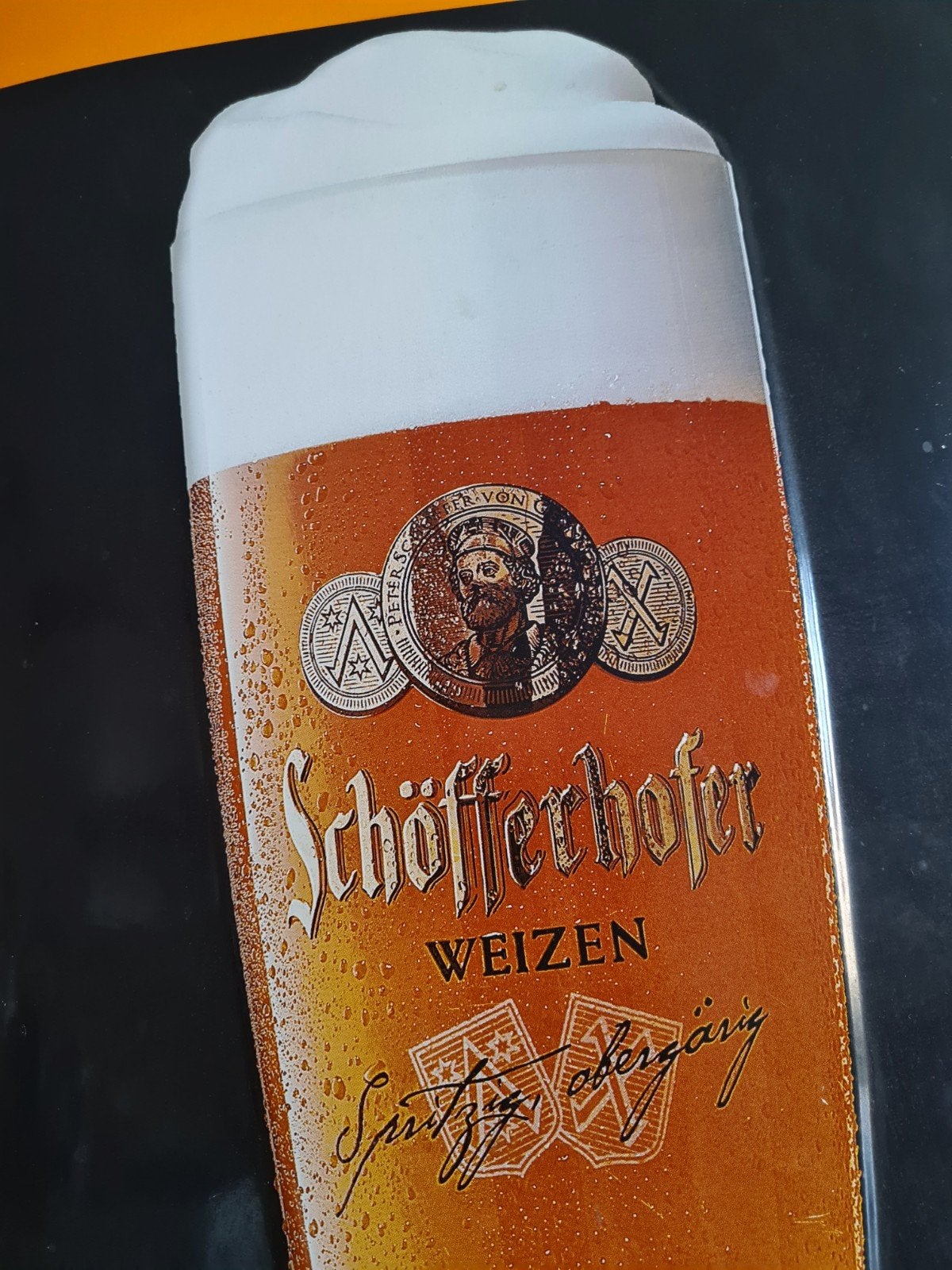 Duits bier emaille bord, Verzamelen, Merken en Reclamevoorwerpen, Ophalen of Verzenden, Reclamebord