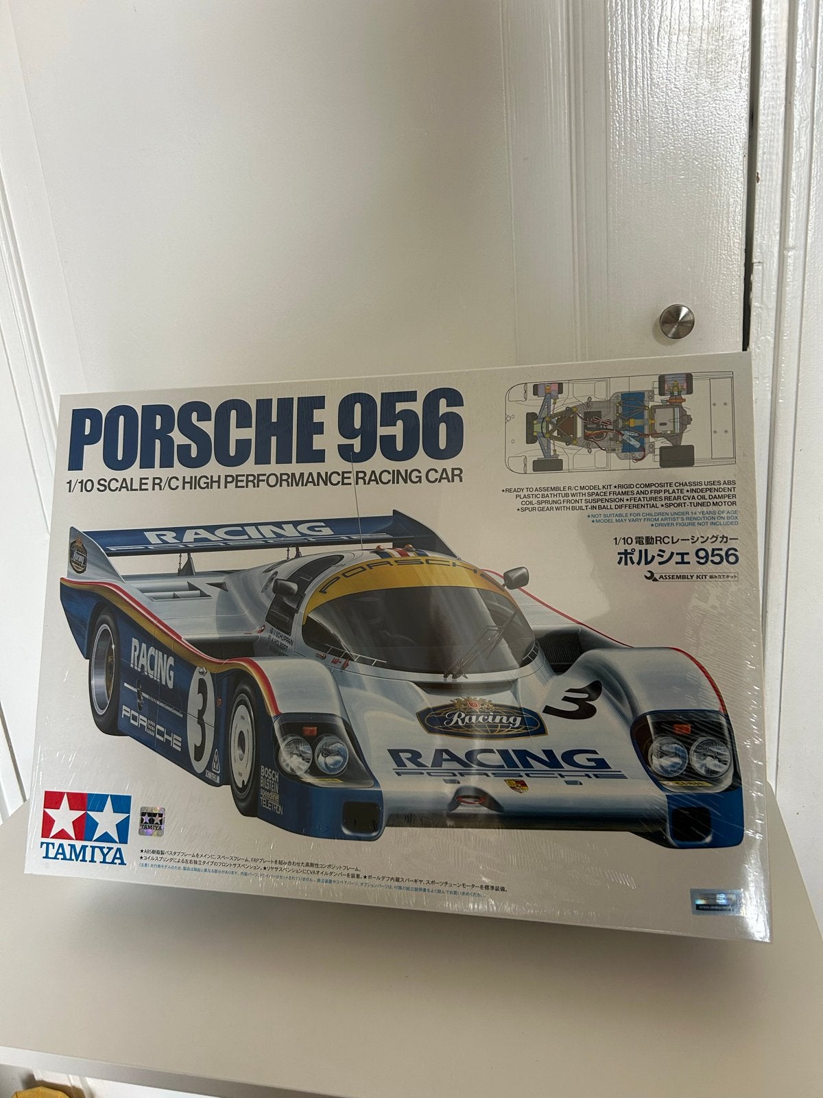 Tamiya Porsche 956 1/10 RC Racing Car Modelbouwkit, Auto, Groter dan 1:32, Nieuw, Ophalen of Verzenden