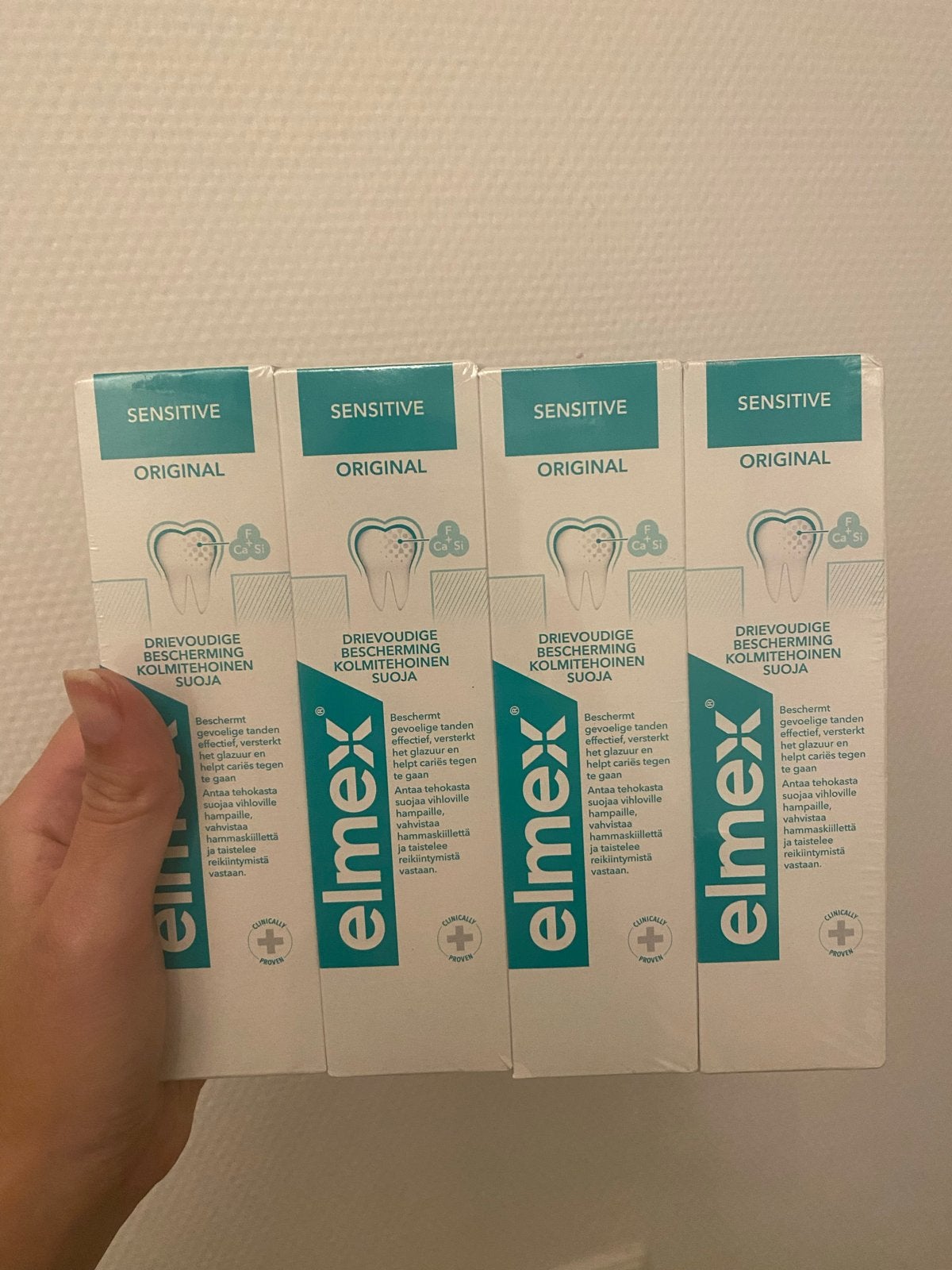 Elmex Sensitive Original Tandpasta - 4 stuks, Ophalen of Verzenden, Nieuw, Tandpasta