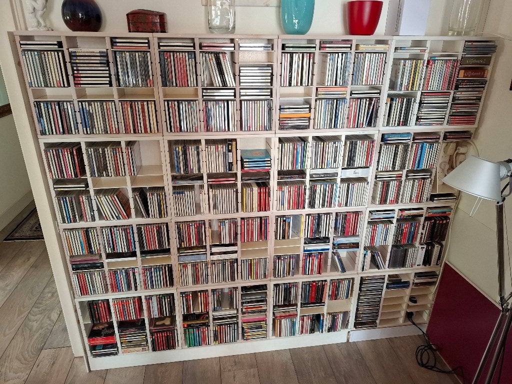 CD opberg kastjes aangeboden., Huis en Inrichting, Woonaccessoires | Cd- en Dvd-rekken, Ophalen, Zo goed als nieuw, Hout, Cd's