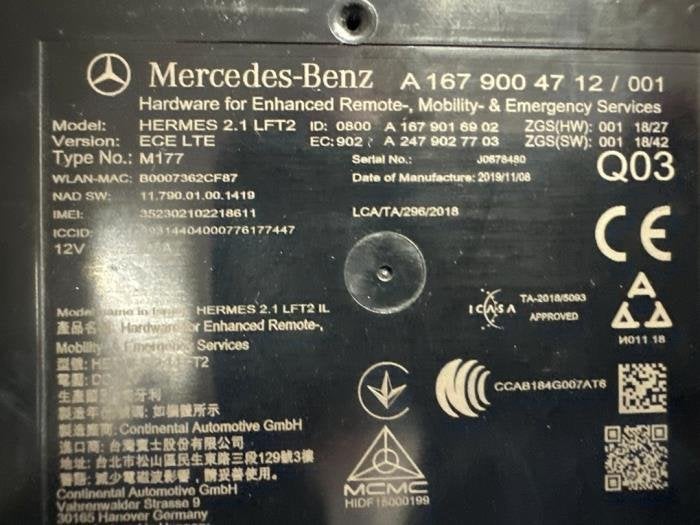 Telefoon Module van een Mercedes E-Klasse, Gebruikt, -, Ophalen of Verzenden, -