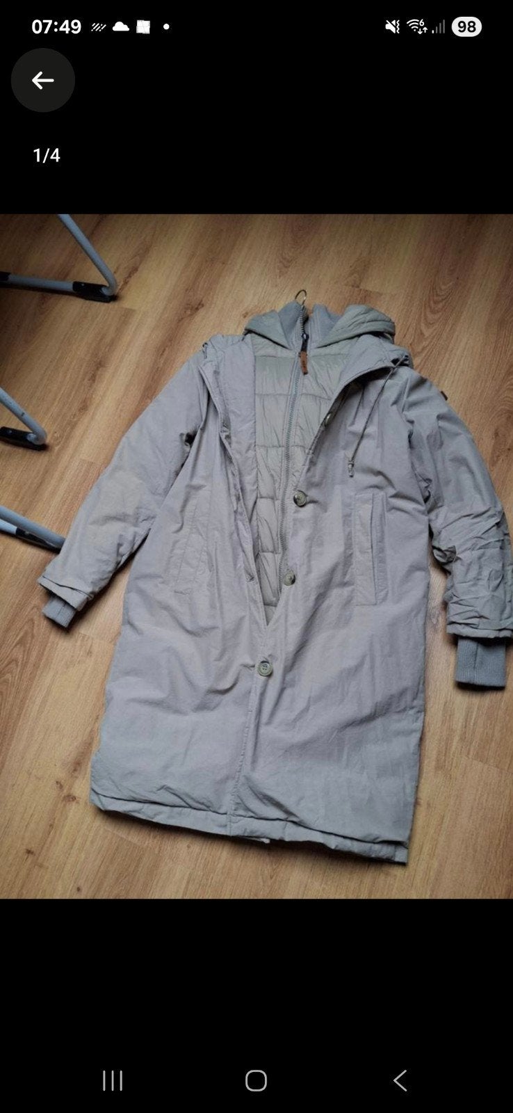 Moscow Original Coat - Waterafstotend en gerecycled, Kleding | Dames, Ophalen of Verzenden, Zo goed als nieuw, Beige