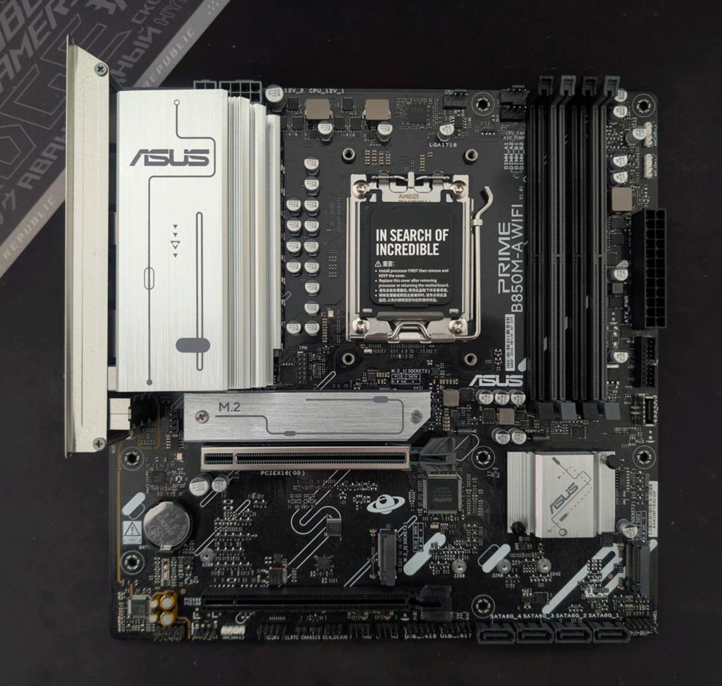 ASUS PRIME B850M-A WIFI, Verzenden, Zo goed als nieuw, Micro-ATX, DDR5