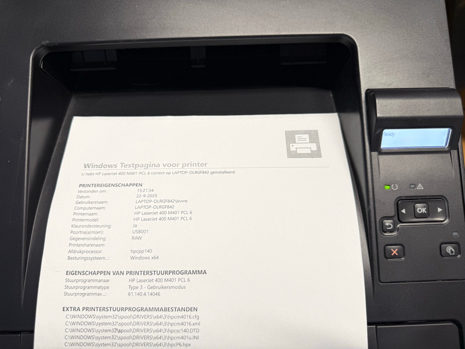HP LaserJet Pro 400 M401dne Laserprinter, Computers en Software, Printers, Zwart-en-wit printen, Gebruikt, Printer, Ophalen of Verzenden