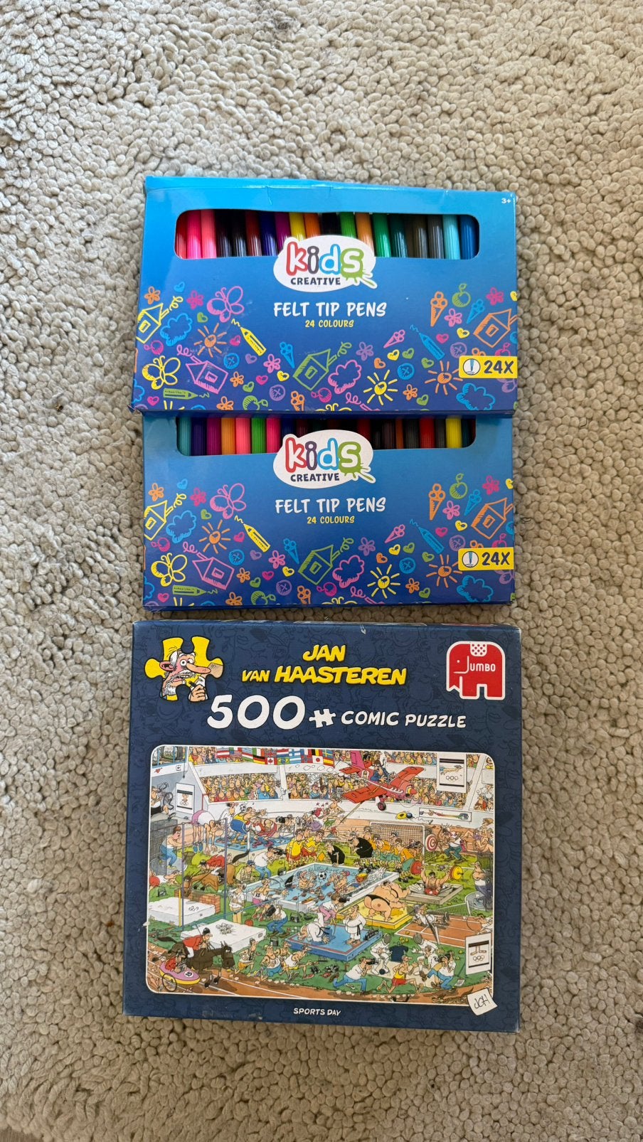 Gratis puzzel en stiften, Ophalen, 500 t/m 1500 stukjes, Zo goed als nieuw