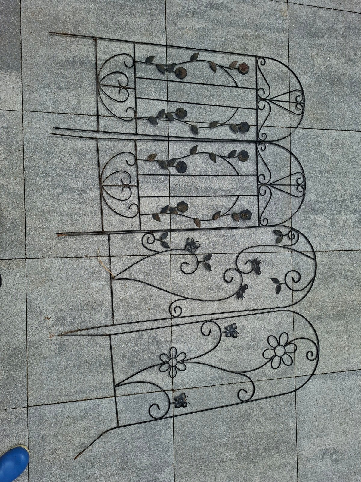 Metalen klimrekken voor planten - set van 4, Tuin en Terras, Tuinwanddecoratie, Ophalen, Gebruikt