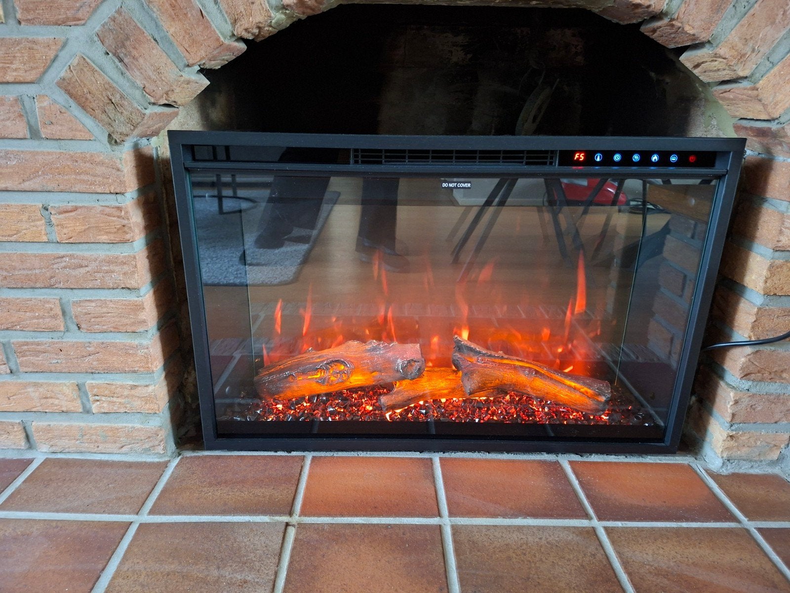 Elektrische kachel, Huis en Inrichting, Haarden, Ophalen, Zo goed als nieuw, Vrijstaande haard, Elektrische haard