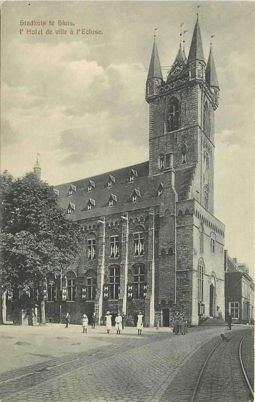 380-847-031 Sluis Stadhuis, Verzenden, Voor 1920, Zeeland