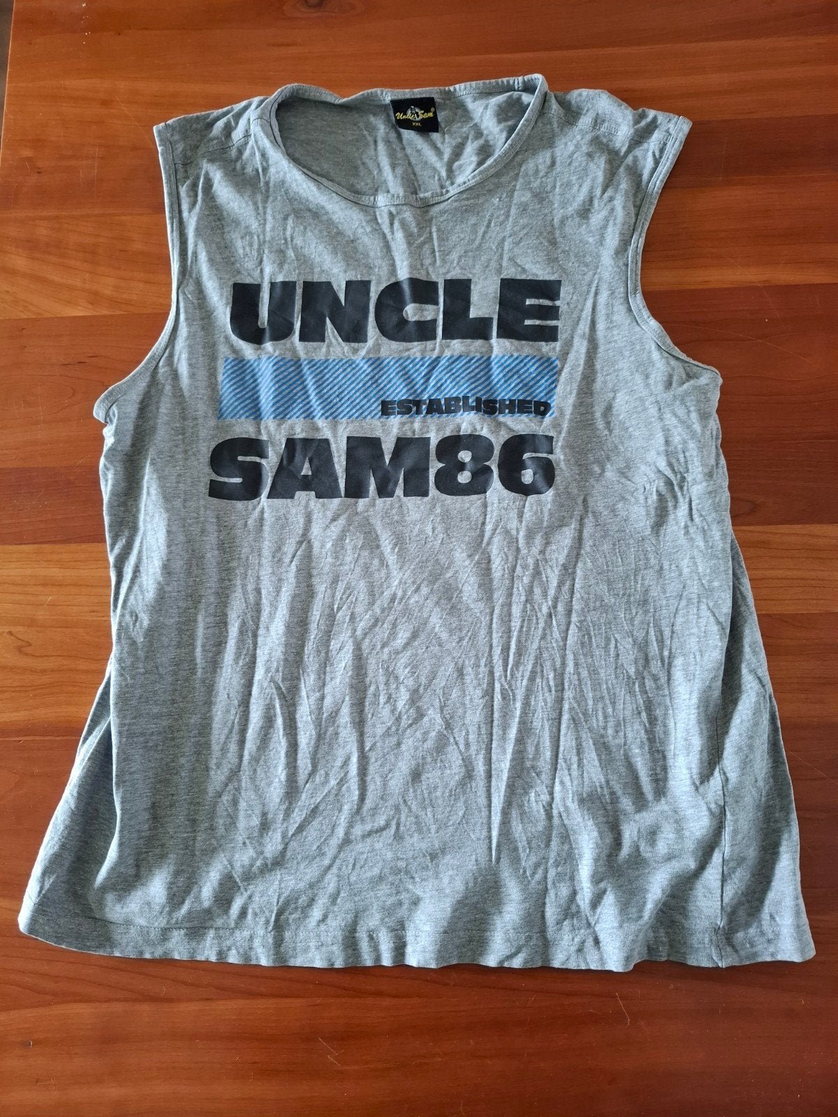 Uncle Sam 86 mouwloos shirt - Grijs - Maat XXL, Maat 56/58 (XL), Ophalen of Verzenden, Uncle Sam, Grijs