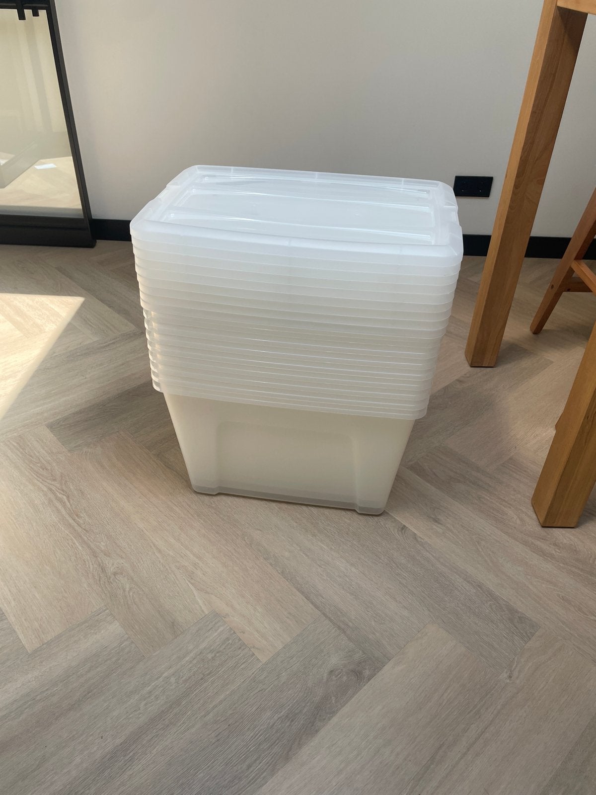 9 Iris opbergboxen met deksel - 60 liter, Ophalen, Kunststof, Minder dan 50 cm, Zo goed als nieuw