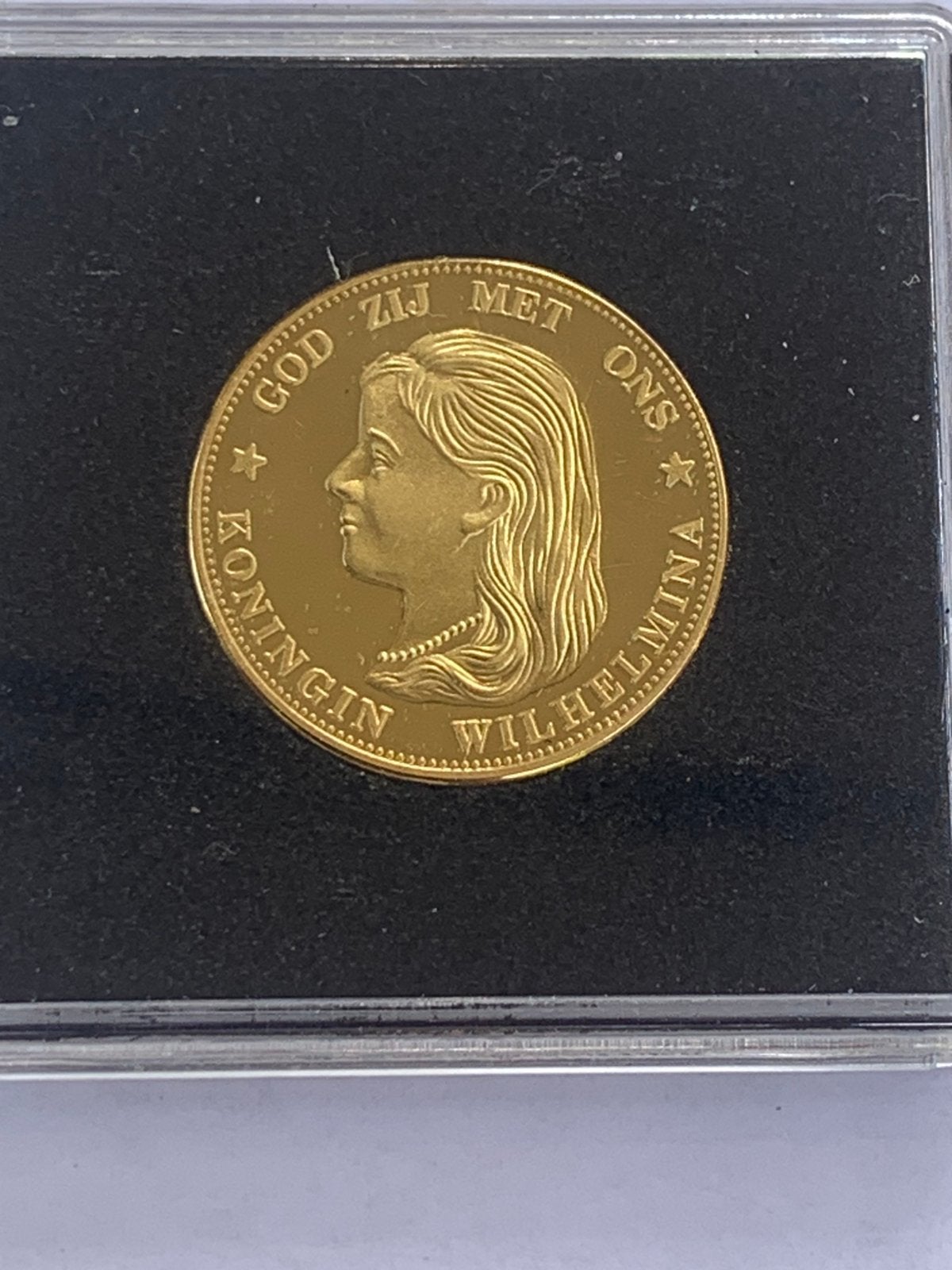 zilver 10gr laagje goud koningshuis wilhelmina, W1, W2 en W3, Ophalen of Verzenden, Koningin Wilhelmina, Goud