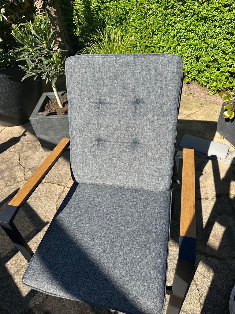 Kussenset voor 6 tuinstoelen en 2 hoge tuinstoelkussens, Tuin en Terras, Tuinstoelen, Ophalen of Verzenden, Zo goed als nieuw