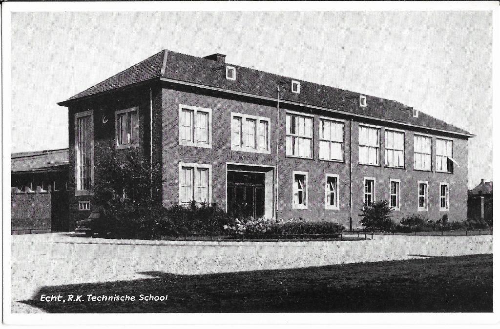 Echt, R.K. Technische School, Verzenden, 1940 tot 1960, Ongelopen, Limburg