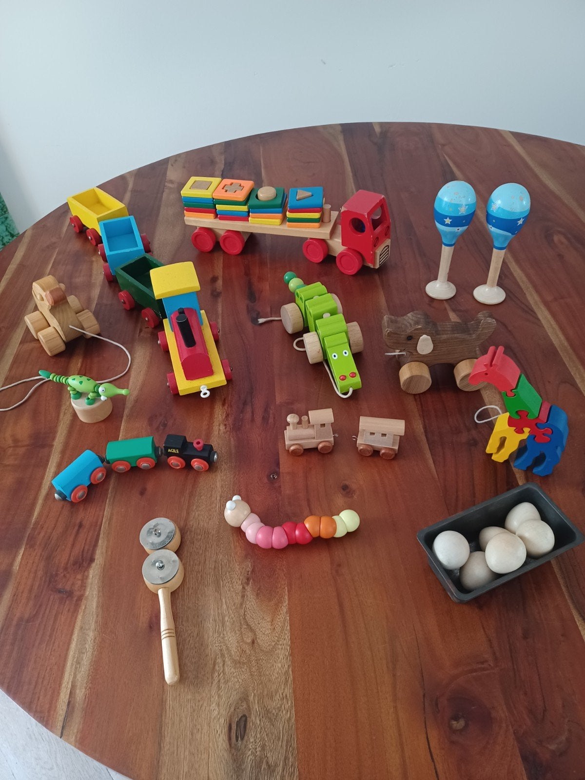 Grote collectie houten speelgoed, Ophalen, Gebruikt, Overige typen