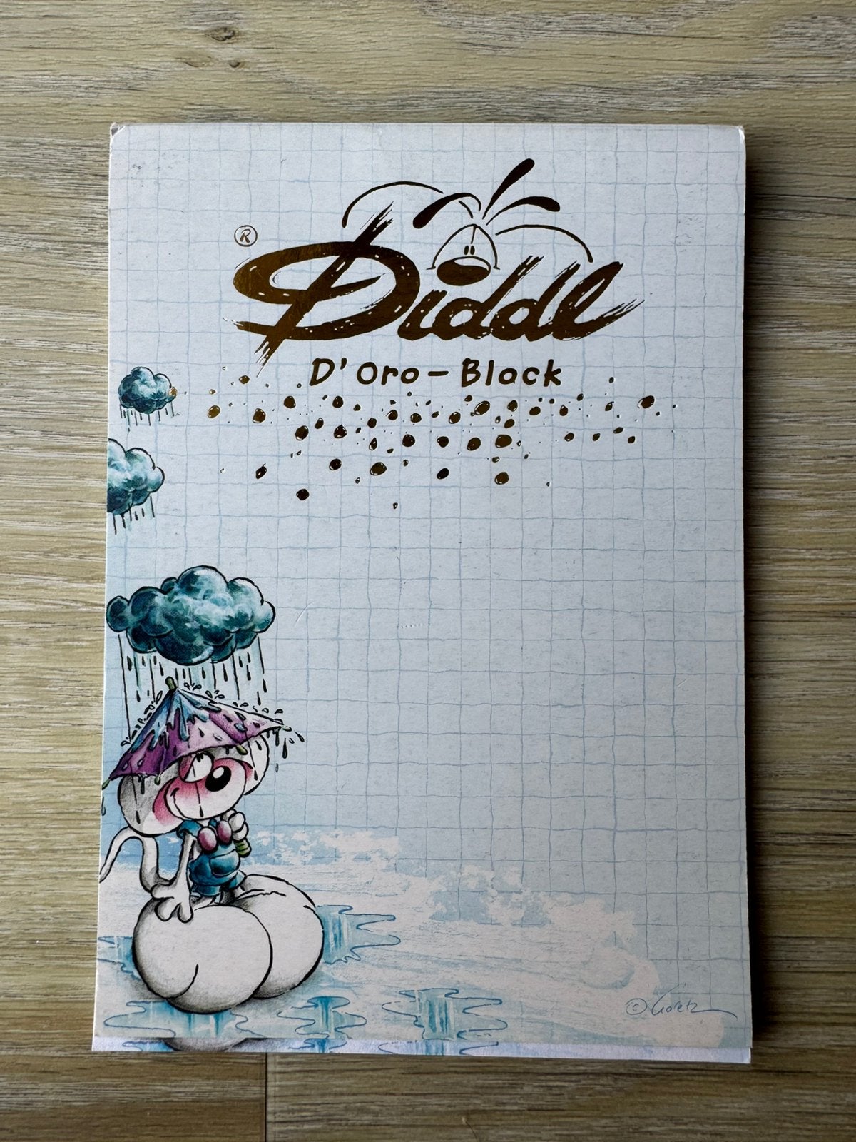 Diddl D’Oro-Block A6 – 10 originele briefblaadjes – vintage, Verzenden, Zo goed als nieuw, Mode algemeen