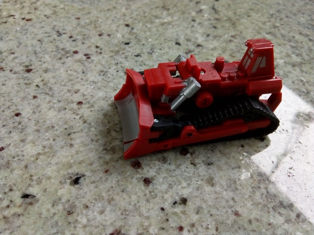 Rode transformer bulldozer (w), Ophalen of Verzenden, Gebruikt