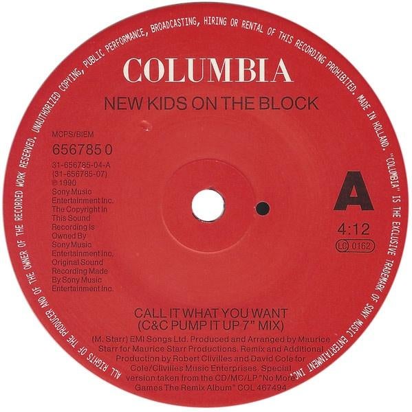 New Kids on the Block - Call It What You Want (Single), Gebruikt, 1990 - 1999, 7 inch, Single