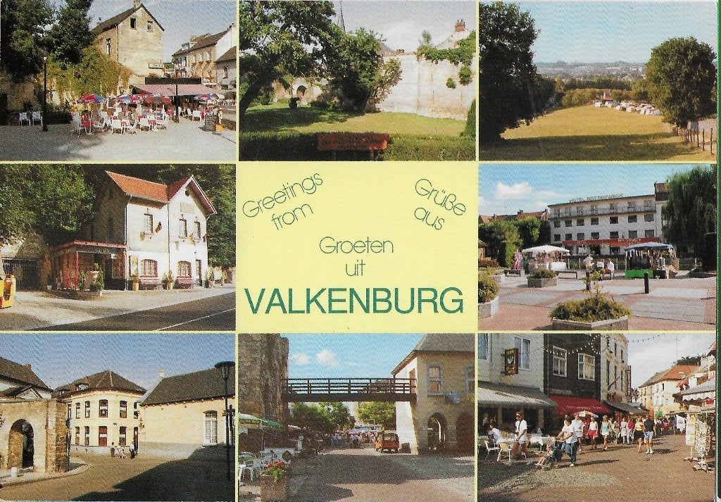 Ch97 ansichtkaart groeten uit valkenburg ( ongelopen ), Ophalen of Verzenden, 1960 tot 1980, Ongelopen, Limburg