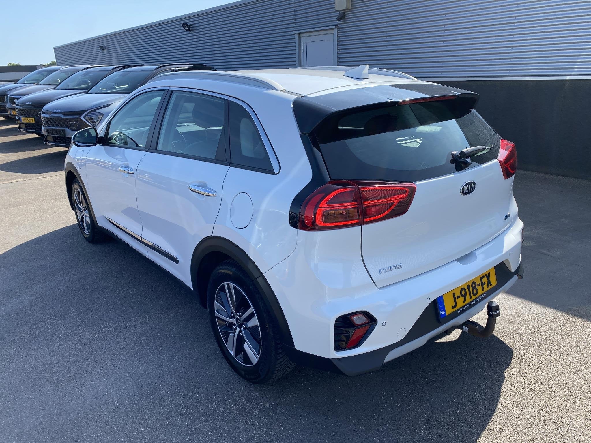 Kia Niro 1.6 GDi PHEV DynamicLine Trekhaak, Navigatie, Nieuw, Auto's, Kia, Gebruikt, Leder en Stof, Wit, Bedrijf