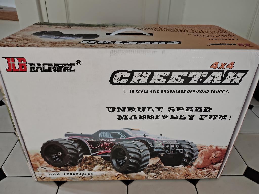 JLB Racing Cheetah RC 1/10 Brushless 4x4 Nieuw in doos RTR, Elektro, JLB Racing, Auto offroad, Nieuw