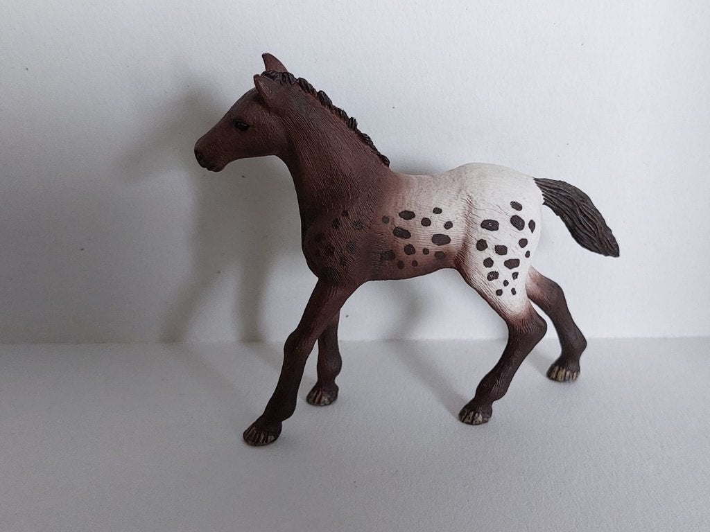 Schleich Appaloosa veulen - 13862, Ophalen of Verzenden, Zo goed als nieuw, Paard, Beeldje of Figuurtje