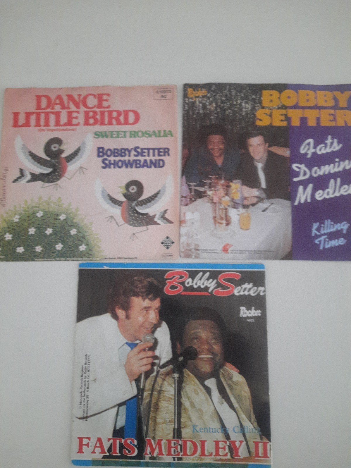 3x vinyl singels van Bobby Setter, Ophalen of Verzenden