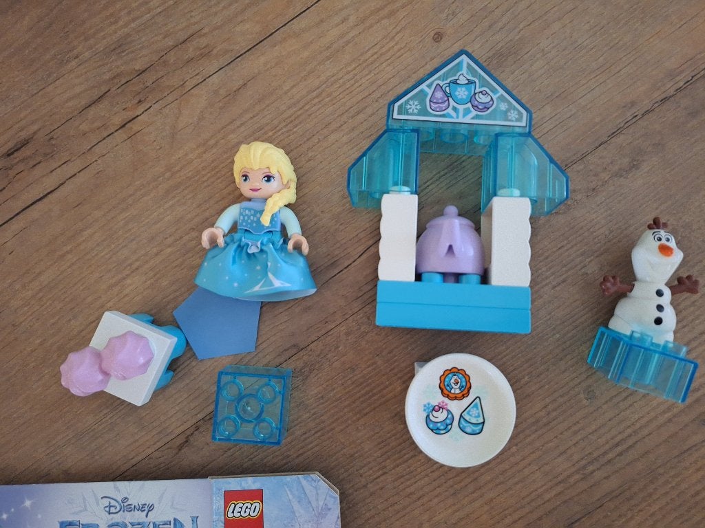 LEGO Duplo Frozen Elsa en Olaf’s theefeestje 10920, Inclusief instructies, Ophalen of Verzenden, Zo goed als nieuw, Duplo