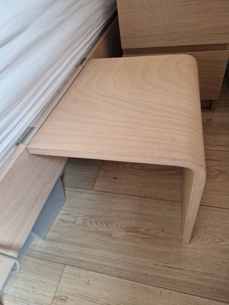 Origineel Auping Auronde aanhangtafeltje, Ophalen, Gebruikt, Beige, Modern klassiek