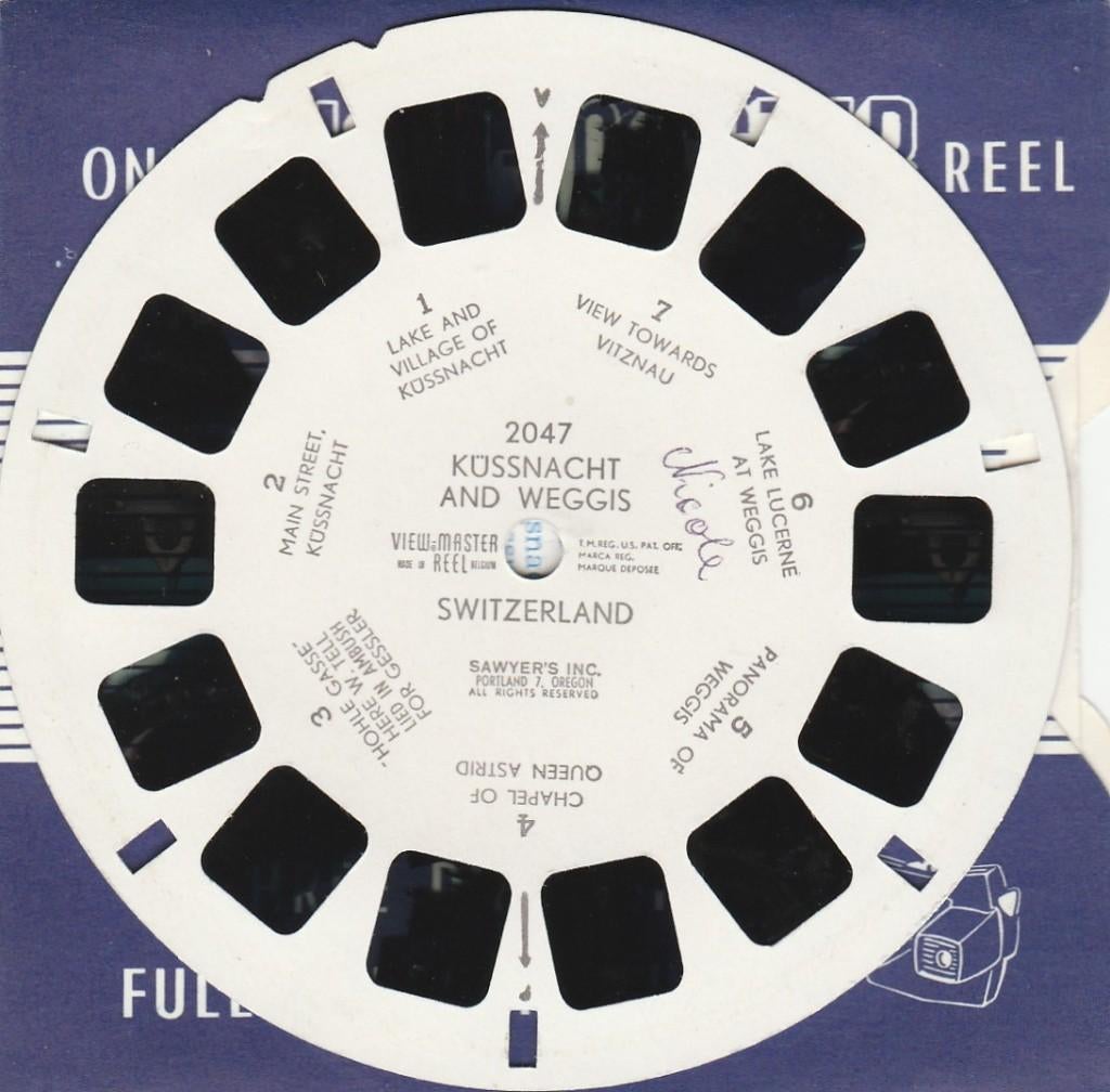ZGAN view master 2047 KUSSNACHT WEGGIS viewmaster, Ophalen of Verzenden, Zo goed als nieuw