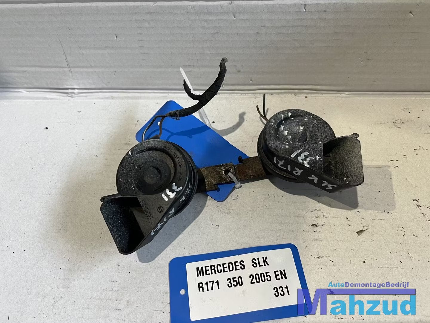 MERCEDES SLK R171 toeter claxon dubbel 2005-2011, Auto-onderdelen, Gebruikt, Mercedes-Benz AG, Mercedes-Benz, Ophalen of Verzenden