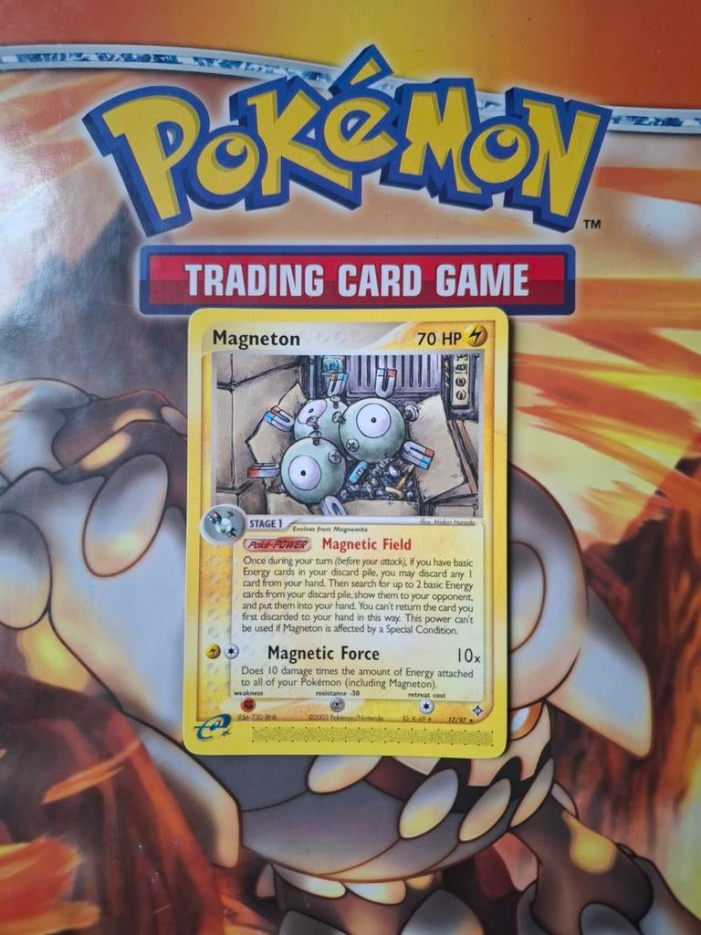 Magneton 17/97 rare Ex Dragon set pokemon kaart, Ophalen of Verzenden, Gebruikt, Losse kaart