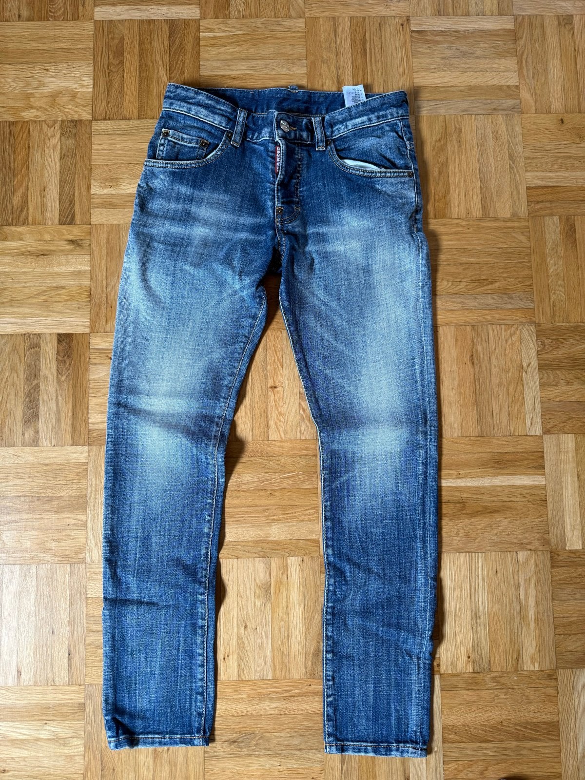 Dsquared2 Jeans - Stijlvolle Blauwe Denim, Ophalen of Verzenden, Zo goed als nieuw, Blauw, W32 (confectie 46) of kleiner