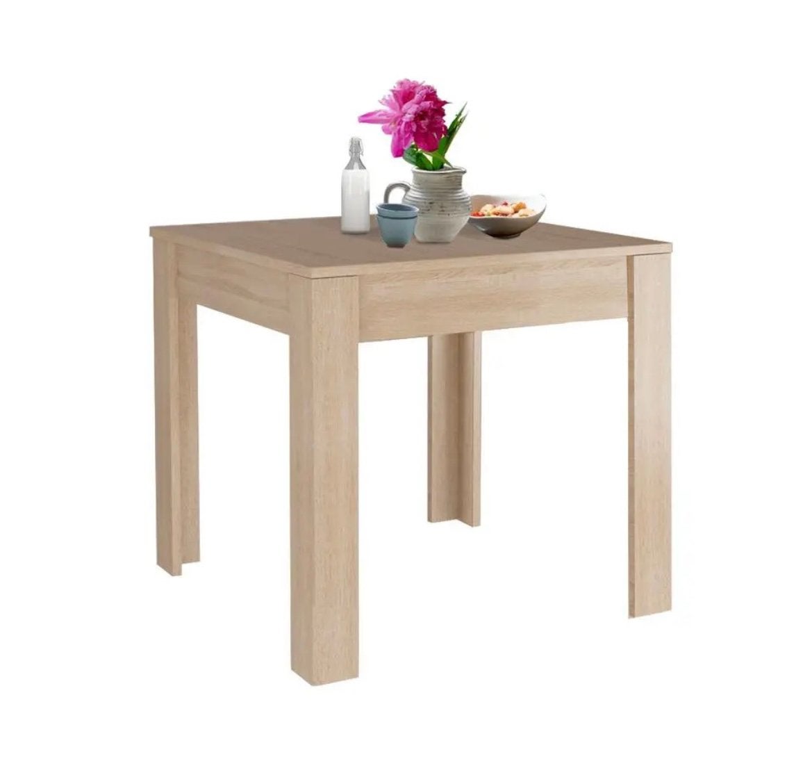 Eet tafel 80x80cm voor 2-4 personen, Huis en Inrichting, Overige materialen, Strak, 50 tot 100 cm, Vierkant