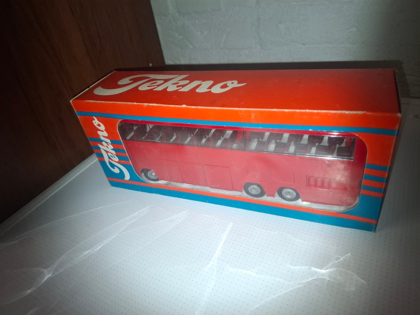 Daf bus Sbr3000 Rood, Ophalen of Verzenden, Nieuw, Bus of Vrachtwagen, Lion Toys