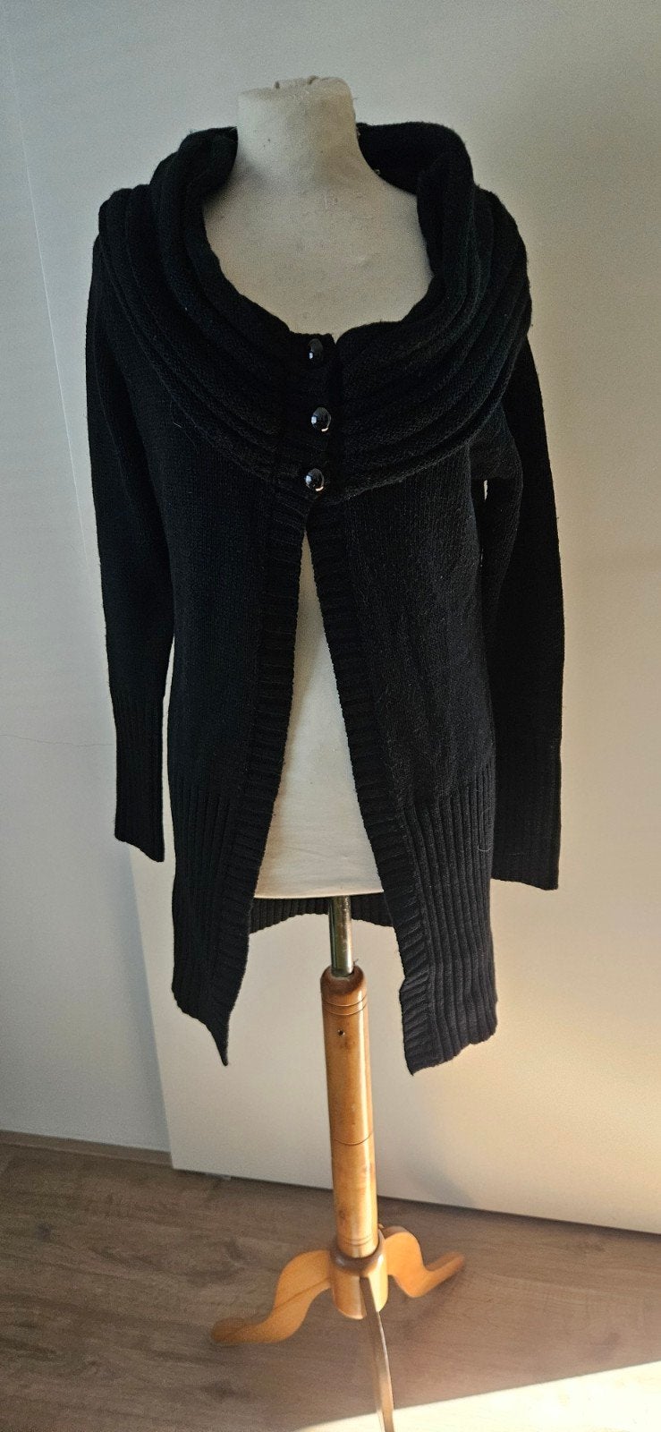 Vest zwart, Ophalen of Verzenden, Zo goed als nieuw, Maat 42/44 (L), Zwart
