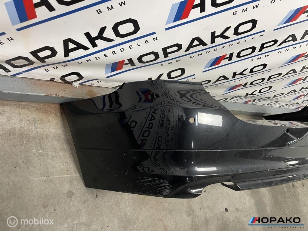BMW E91 3 serie Achterbumper zwart 475 sapphire black, Gebruikt, Einsteinlaan 5, Rijswijk, Ophalen of Verzenden, Achter