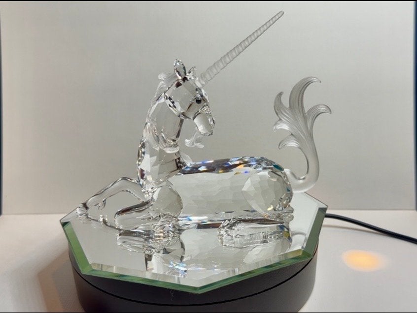 Swarovski SCS Eenhoorn/Unicorn 1996 Mint COA Originele doos, Ophalen of Verzenden, Zo goed als nieuw, Figuurtje